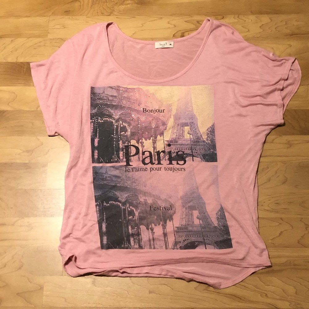 Pink Paris Tee